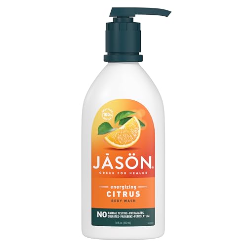 JASON Body Wash - Energizing Citrus Clean with Vitamin E, 100% Recycled Bottle - 30oz