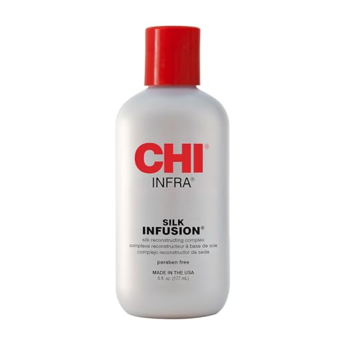 CHI Infra Silk Infusion Leave-In Conditioner - Strengthens & Protects All Hair Types - 6 Oz