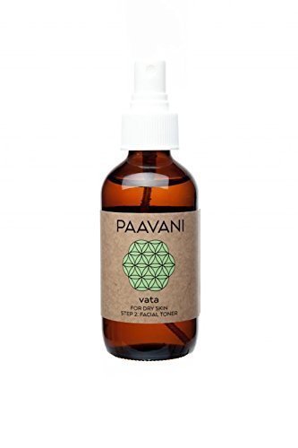 PAAVANI Ayurveda Vata Face Toner - Hydrating Chamomile & Ginger Formula for Dry Skin - 4 oz