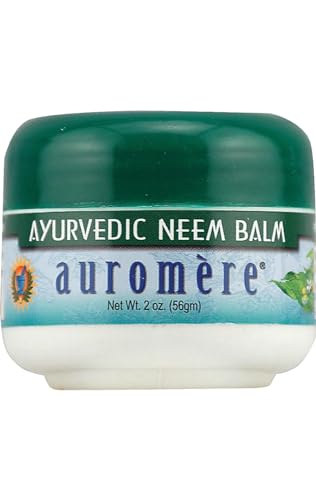 Auromere Ayurvedic Neem Balm - Natural Relief for Eczema, Psoriasis & Rosacea - 2oz