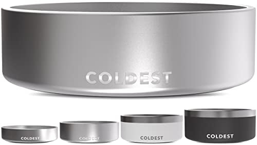 Coldest Dog Bowl - Triple Wall Insulation, Rust-Proof, Non-Slip Design - 42oz Stainless Steel