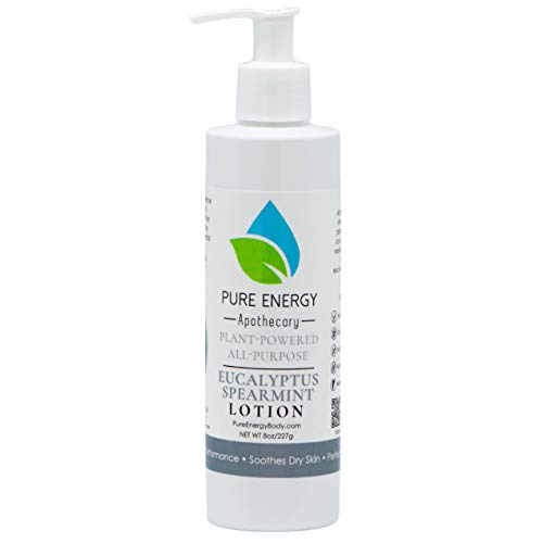 Pure Energy Apothecary Body Lotion - All Natural, Non-Toxic, Vegan - Eucalyptus & Spearmint, 8oz