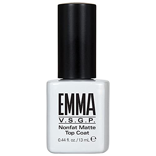 EMMA Beauty Nail Top Coat - Long-Lasting Matte Finish, Low Odor, Vegan - 0.44 fl. oz.