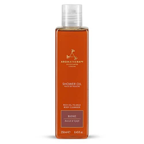 Aromatherapy Associates Rose Shower Oil - Hydrating Cleanser with Essential Oils - 8.45 fl oz