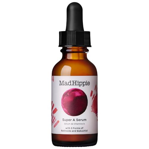 Mad Hippie Face Serum - Potent Anti-Aging with 3 Retinoids, Bakuchiol & Hydrating Actives - 1.02 Oz