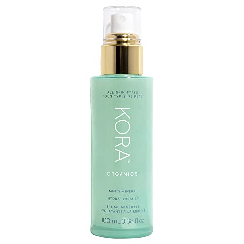 KORA Organics Face Mist - Refreshing Hydration with Aloe Vera, Certified Organic - 3.38 fl oz