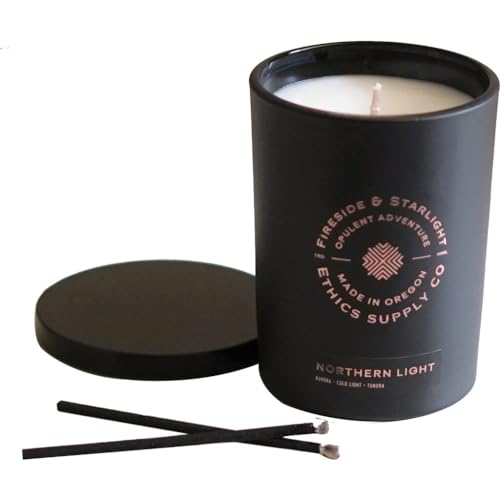 Ethics Supply Northern Lights Candle - Hand-Poured Aromatherapy, 50 Hour Burn Time - 10.5oz