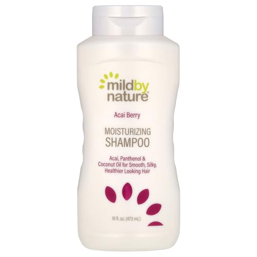 Mild By Nature Acai Berry Shampoo - Nourishing, Sulfate-Free Formula for Silky Hair - 16 fl oz