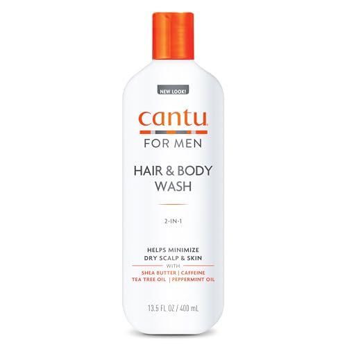 Cantu for Men 2-in-1 Body Wash - Hydrating Cleanser, Nourishing Formula - 13.5 fl oz