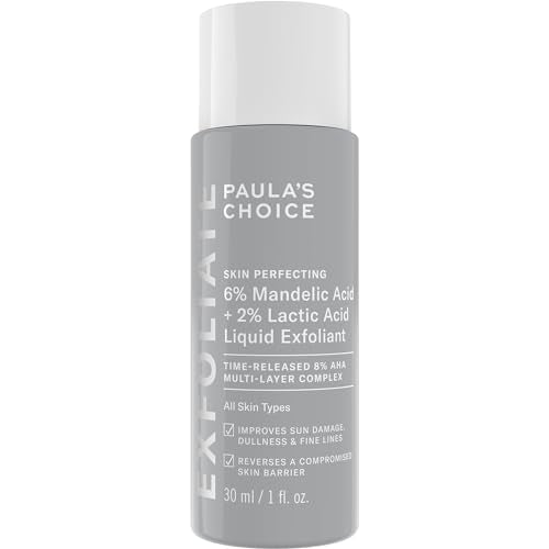 Paula’s Choice AHA Exfoliant - Gentle Daily Radiance & Tone Improvement, Fragrance-Free - 1 Fl. Oz.