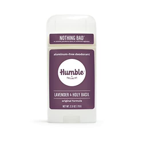 Humble Brands Essential Oil Deodorant - Long-Lasting Odor Control, Lavender & Holy Basil - 2.65oz