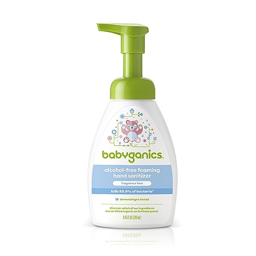 Babyganics Hand Sanitizer - Alcohol-Free, Gentle Formula for Sensitive Skin - 8.45oz