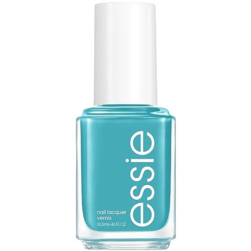 essie Nail Polish - Glossy Shine, 8-Free Vegan Formula, Aqua Blue, 0.46 fl oz