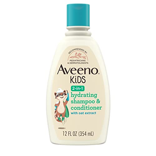 Aveeno Kids 2-in-1 Shampoo & Conditioner - Gentle Cleansing, Oat Extract, Hypoallergenic - 12oz