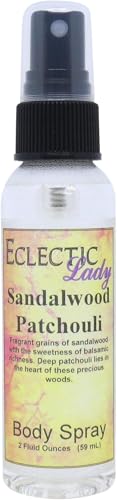 Sandalwood Patchouli Body Mist - Hydrating, Paraben-Free, Handcrafted Fragrance - 8oz