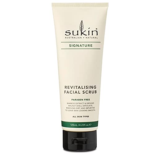 Sukin Revitalising Facial Scrub - Gentle Exfoliation, Biodegradable Ingredients - 4.23 oz