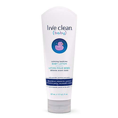 Live Clean Baby Lotion - Hydrates Delicate Skin, Hypoallergenic with Lavender - 7.7oz