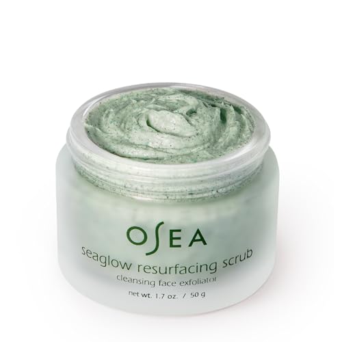 OSEA Seaglow Face Scrub - Exfoliates & Cleanses, Nourishing Whipped Texture - 1.7oz