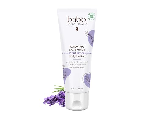 Babo Botanicals Body Lotion - Calming Lavender & Chamomile, Hypoallergenic - 8oz