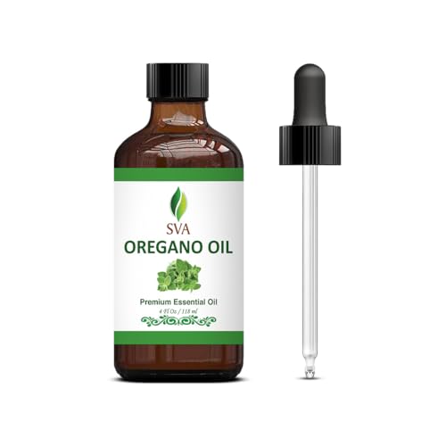 SVA Oregano Essential Oil - Natural Aromatherapy for Skin, Hair & Diffuser - 4 Fl Oz