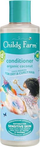 Childs Farm Kids Hair Care Set - Nourishing Leave-In Conditioner for Curly Hair, 4.2 Fl Oz