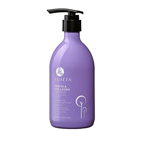 Luseta Hair Growth Shampoo - Nourishing Biotin & Collagen, Moisturizing Argan Oil - 16.9oz