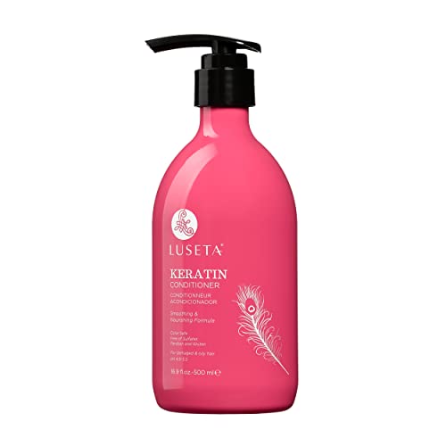 Luseta Keratin Conditioner - Hydrates & Nourishes Dry, Damaged Hair - 16.9 Fl Oz