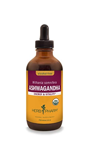 Herb Pharm Ashwagandha Extract Drops - Supports Energy & Vitality, Alcohol-Free, 4 Oz