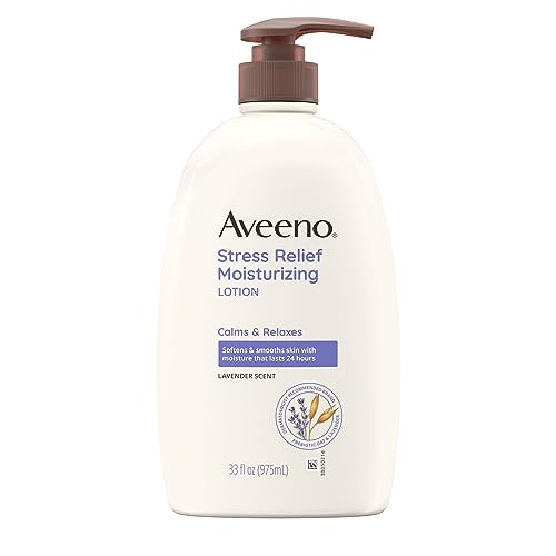 Aveeno Body Lotion - 24-Hour Hydration, Calming Lavender Scent, Dermatologist-Recommended - 33 FL OZ