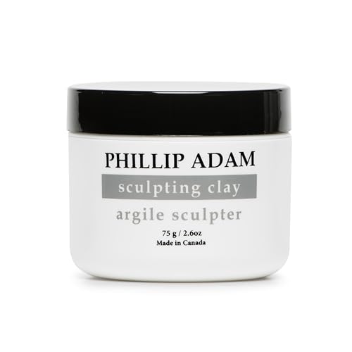 Phillip Adam Sculpting Hair Clay - Strong Hold, Matte Finish, Natural Beeswax & Clay - 2.6oz