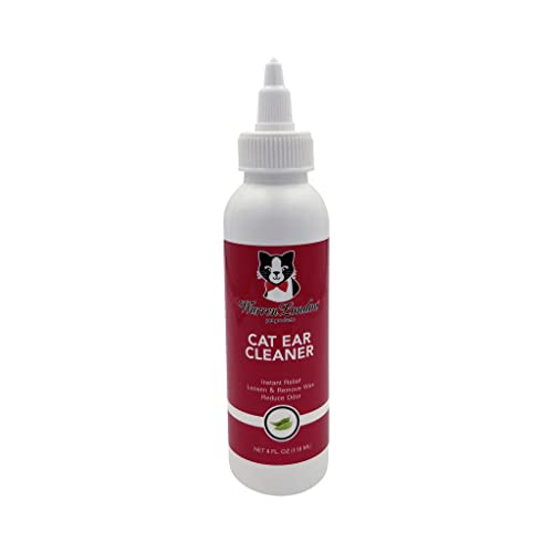 Warren London Cat Ear Cleaner - Gentle Ear Wash with Aloe Vera, Prevents Odor & Infection - 4oz