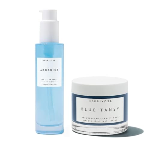 HERBIVORE Blemish Buster - Clarity Regimen, Vegan & Cruelty-Free - Blue Tansy & BHA Treatment