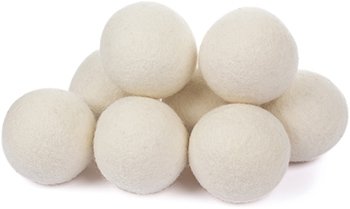 Smart Sheep Wool Dryer Balls - Natural Fabric Softener, Reduces Drying Time - 8-Pack