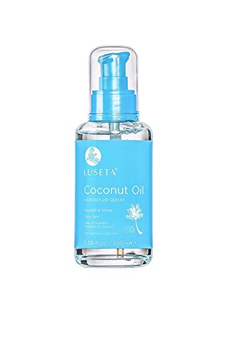 Luseta Hair Oil - Strengthening Serum with Coconut & Argan Oils, Nourishing Formula - 3.4oz