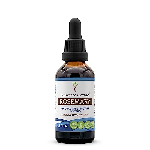 Secrets of the Tribe Rosemary Liquid Extract - High Potency, 100% Natural, Alcohol-Free - 2 FL OZ