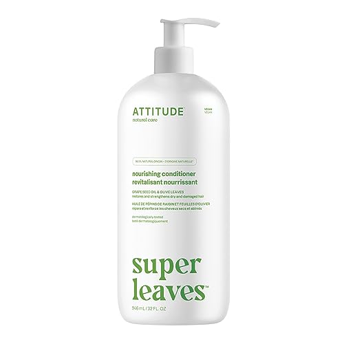 ATTITUDE Nourishing Hair Conditioner - Revitalizes Dry, Damaged Hair, Vegan, 32 Fl Oz