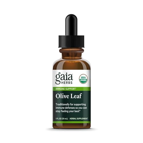 Gaia Herbs Olive Leaf Liquid Extract - Immune Support, Certified Organic - 1 Fl Oz