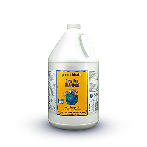 earthbath Dog Shampoo - Gentle Clean, Natural Ingredients, Sweet Orange Scent - 128 oz