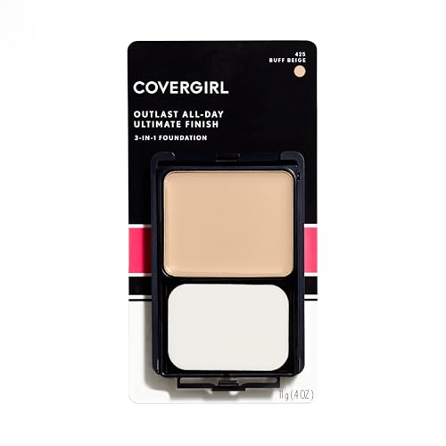 Covergirl Outlast Foundation - 3-in-1 Liquid, Powder & Concealer, Cruelty-Free - Buff Beige