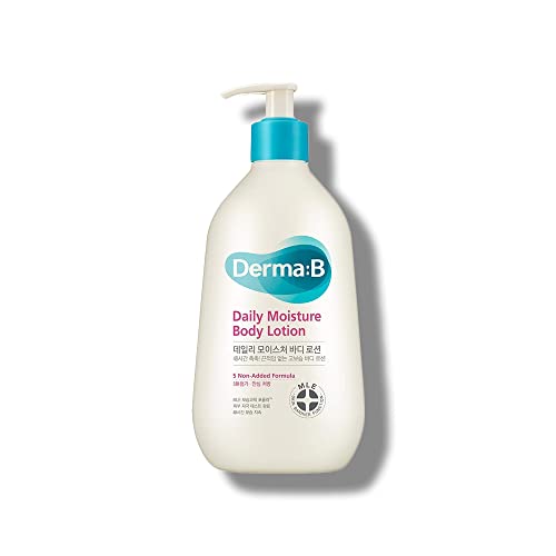 DERMA B Body Lotion - Long-Lasting Hydration for Dry Skin, Olive Oil & Allantoin - 13.5 Fl Oz