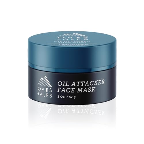 Oars + Alps Face Mask - Deep-Cleansing, Kaolin Clay & Niacinamide, TSA-Friendly - 2 Oz