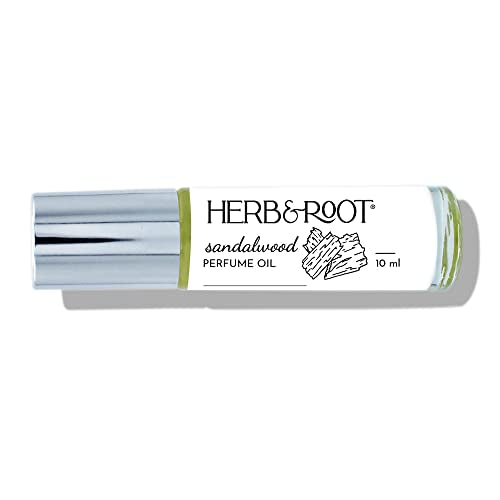 Herb & Root Sandalwood Perfume Oil - Timeless Aroma, Vegan & Cruelty-Free - Rollerball