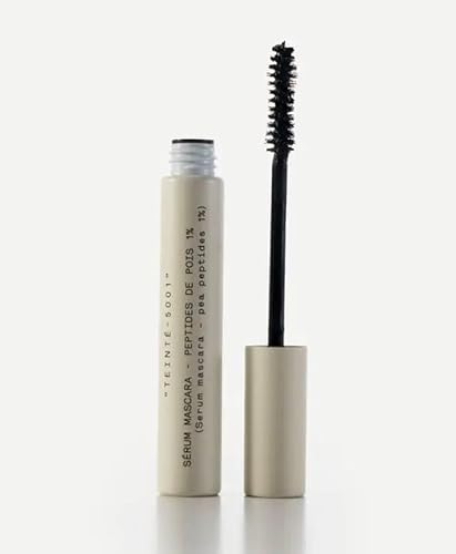 Typology Serum Mascara - Enhances Lashes with Pea Peptides & Castor Oil, Includes Sheet Masque