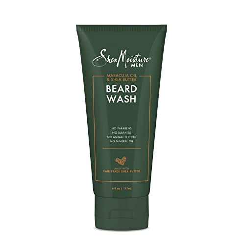 SheaMoisture Beard Wash - Deep Cleans and Refreshes with Maracuja Oil & Shea Butter - 6oz