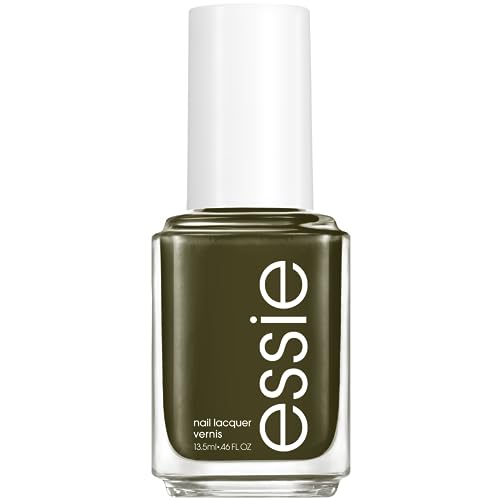 essie Nail Polish - Vegan, Glossy Olive Green, Professional Application - 0.46 fl oz