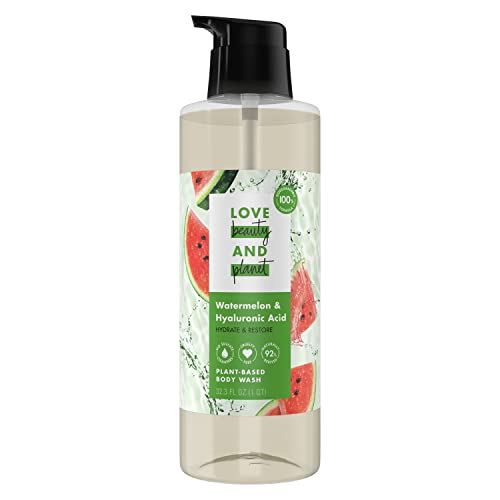 Love Beauty and Planet Body Wash - Hydrates Skin with Watermelon & Hyaluronic Acid - 32.3 fl oz