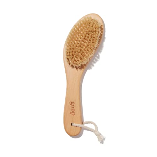 goop Beauty Dry Brush - Exfoliates & Detoxifies Skin, Natural Sisal Fibers, FSC-Certified