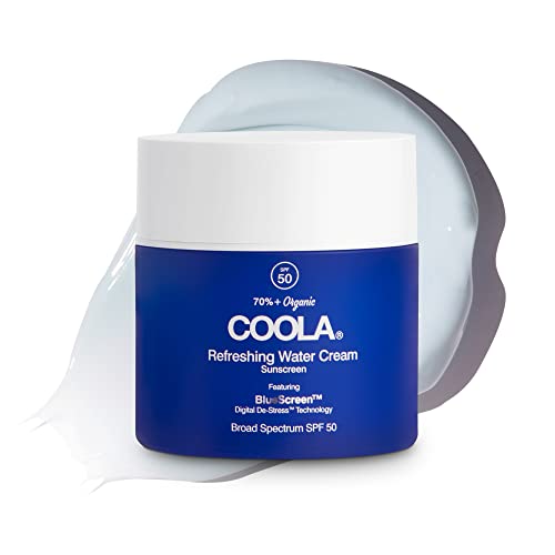 COOLA Water Cream Face Moisturizer - SPF 50, Hydration with Hyaluronic Acid & Coconut Water - 1.5oz