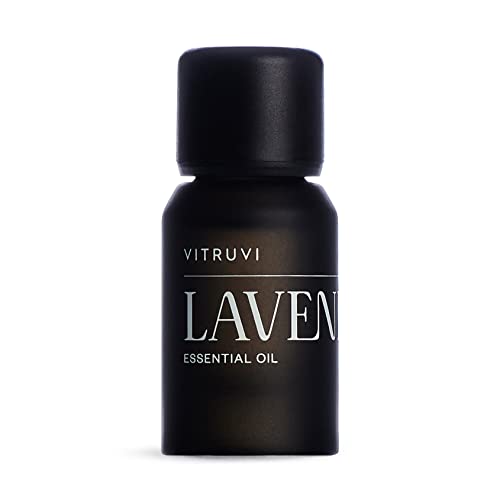 Vitruvi Organic Lavender Essential Oil - Calming Aromatherapy, 100% Pure - 10ml Dropper