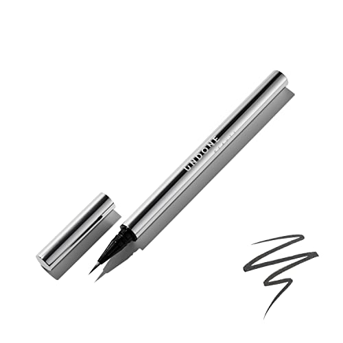 UNDONE BEAUTY Waterproof Precision Liquid Eyeliner - Long-lasting, Lash-Boosting Formula - 0.1oz